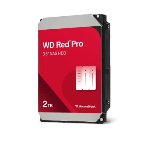 Imagen de Disco Duro Interno Western Digital Red Pro 10TB 3.5" 7200RPM SATA lll 6Gbit/s Cache 256MB 24x7 1-8 Bahias para NAS WD102KFBX