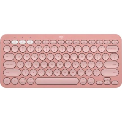 Imagen de Teclado Bluetooth Logitech Pebble Keys 2 K380S Emparejamiento Multidispositivo Inalámbrico Color Rosa