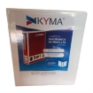 Imagen de Carpeta Panorámica Kyma de Vinil Tamaño Oficio 2" Aro en "D" Blanca