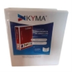 Imagen de Carpeta Panorámica Kyma de Vinil Tamaño Oficio 3" Aro en "D" Blanca