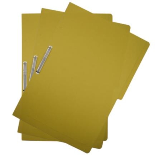 Imagen de Carpeta Pressboard Kyma C/Broche 8cm Tamaño Oficio Amarillo Paquete C/3