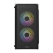Imagen de Gabinete Acteck Mini Torre Doom GI630 Max MB M-ATX Fuente ATX Plus 500w Panel Izq Acrilico + Frente Malla 1xUSB 3.0 + 3xFan RGB Advanced Series Negro