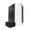 Imagen de Gabinete Acteck Media Torre Viken GM434 Max MB ATX Fuente ATX 500w Panel Izq Cristal Frente Solido RGB Vertical 2xUSB 2.0 + 1xFan Advanced Series Blanco