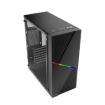 Imagen de Gabinete Acteck Media Torre Draco GM450 Max MB ATX Fuente ATX 500w Panel Izq Cristal  Frente Asimetrico RGB Diagonal 2xUSB 2.0 + 1xFan Advanced Series Negro