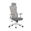 Imagen de Silla de Oficina Acteck Floe Pro EC737 Ergonomica + Ajuste lumbar + Reposa brazos fijo + Sistema de bloqueo Soporta Hasta 120 Kg Blanco
