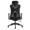 Imagen de Silla de Oficina Acteck Floe Pro EC737 Ergonomica Ajuste lumbar Reposa brazos fijo + Sistema de bloqueo Soporta Hasta 120 Kg / Negro