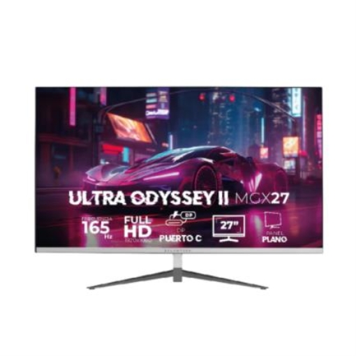 Imagen de Monitor Gamer Balam Rush 27" Plano Ultra Odyssey II MGX27 FHD 1920x1080 VA 165Hz 1ms HDMI/DP/USB-C 15W/3.5mm Blanco