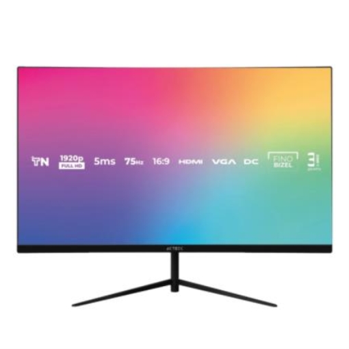 Imagen de Monitor Acteck 27" Panel Plano TN de 27" Captive Vivid SP270 Full HD 1080p 75Hz 5ms 1xVGA + 1xHDMI 1.4  Vesa 100x100mm Elite Series Negro