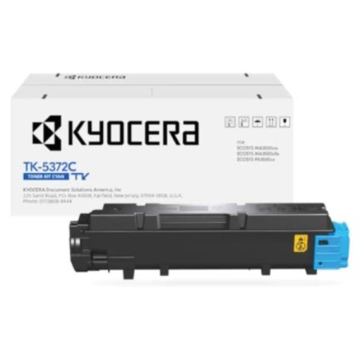 Imagen de TONER KYOCERA TK-5372C Cyan Rendimiento aprox. @ 5K