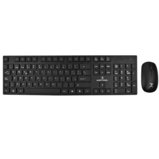 Imagen de Kit de Teclado y Mouse Perfect Choice Dust Inalámbrico USB Silencioso y Antiderrames Color Negro