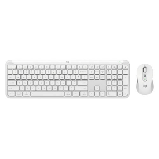 Imagen de Kit Teclado y Mouse Logitech MK950 Inalambrico off white