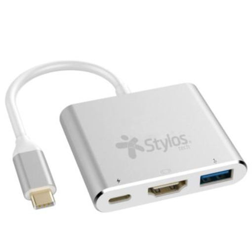 Imagen de Hub Stylos HB001 3 en 1 HDMI/USB-C