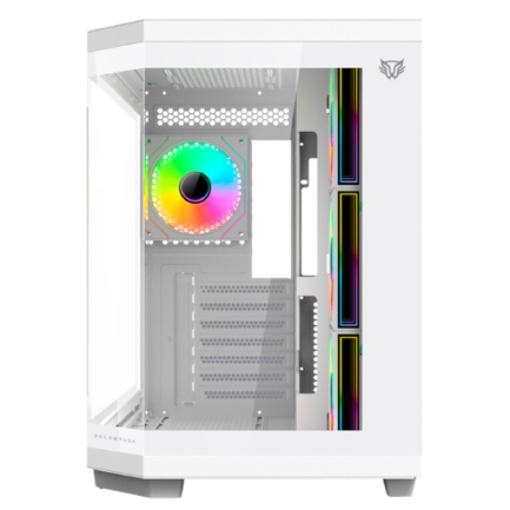Imagen de Gabinete Gamer Balam Rush Media Torre Tank Master 9600TB Max MB ATX Ultra Wides/USB-C/USB 3/Audio Fan ARGB Blanco