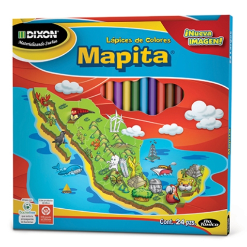 Imagen de Lápices de Colores Mapita Largo Madera c/24 piezas