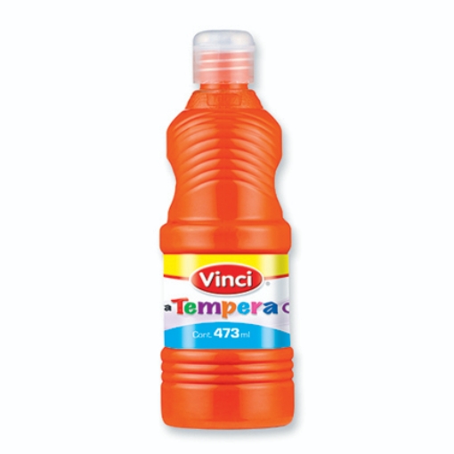 Imagen de Pintura tempera vinci 473 ml rojo naranja
