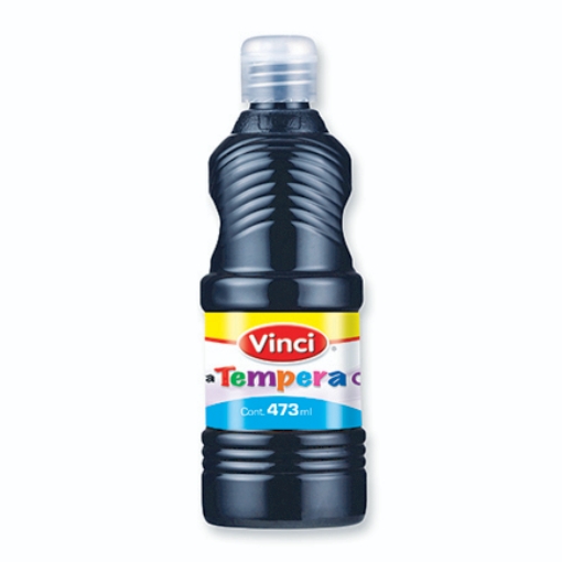 Imagen de Pintura tempera vinci 473 ml negro bujía