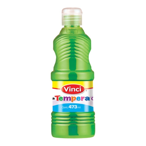 Imagen de Pintura tempera vinci 473 ml verde fluorescente