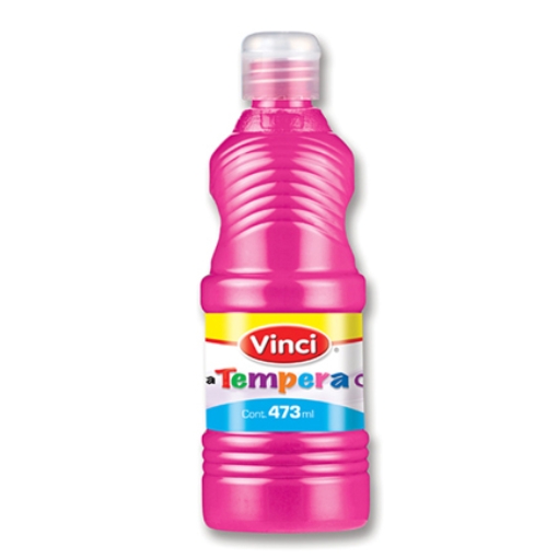 Imagen de Pintura tempera vinci 473 ml rosa fluorescente