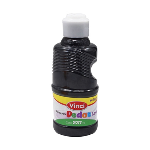 Imagen de Pintura para dedos lavable vinci 237 ml negro