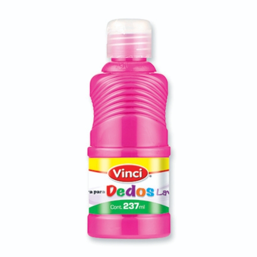 Imagen de Pintura para dedos lavable vinci 237 ml magenta