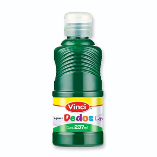 Imagen de Pintura para dedos lavable vinci 237 ml verde