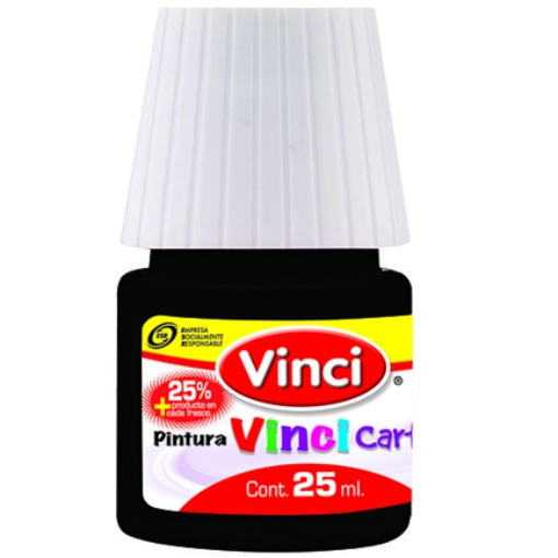 Imagen de Pintura Cartel Vinci 25 ml Negro Bujia #73 Caja c/10 piezas