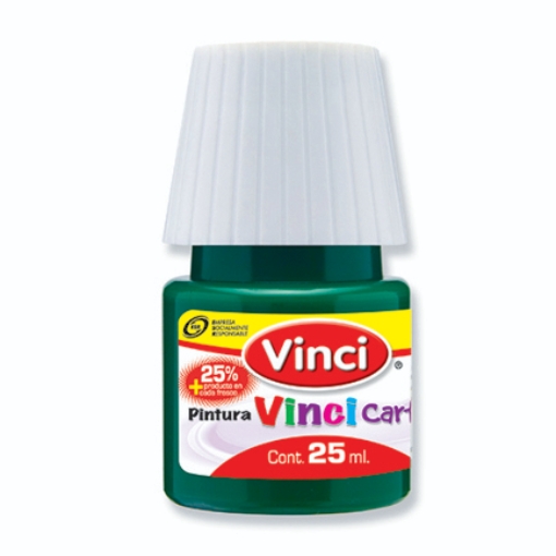 Imagen de Pintura Cartel Vinci 25 ml Verde Esmeralda #63 Caja c/10 piezas