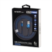 Imagen de Cable Argomtech Lightning a USB 2.0 1.8m 480 Mbps Carcasa Metálica con Trenzado de Nailon Color Azul