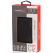 Imagen de Power Bank Argomtech C12 Ultracompacto 12000mAh  2 Puertos 2.1A/2A Color Negro