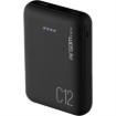 Imagen de Power Bank Argomtech C12 Ultracompacto 12000mAh  2 Puertos 2.1A/2A Color Negro
