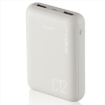 Imagen de Power Bank Argomtech C12 Ultracompacto 12000mAh  2 Puertos 2.1A/2A Color Blanco