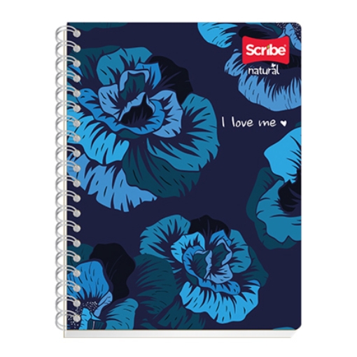 Imagen de Cuaderno Profesional Scribe Natural Raya Espiral Doble Raya 100 Hojas