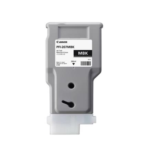 Imagen de TANQUE TINTA CANON NEGRO MATE PFI-207MBK 300ML