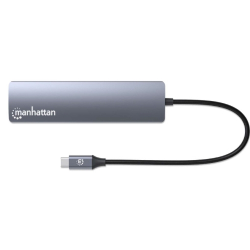 Imagen de Estacion Docking Manhattan USB-C con lector de tarjetas