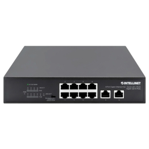 Imagen de PoE Switch Intellinet GB  8 ptos 32W pto 120W - 2 R