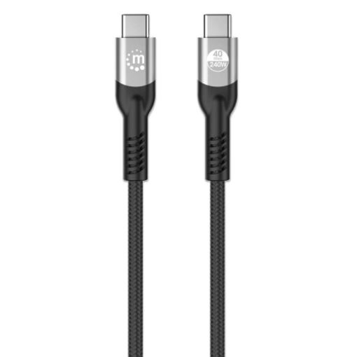 Imagen de Cable Manhattan USB-C V4 Thunderbolt4 C-C 1.0M 8K 2