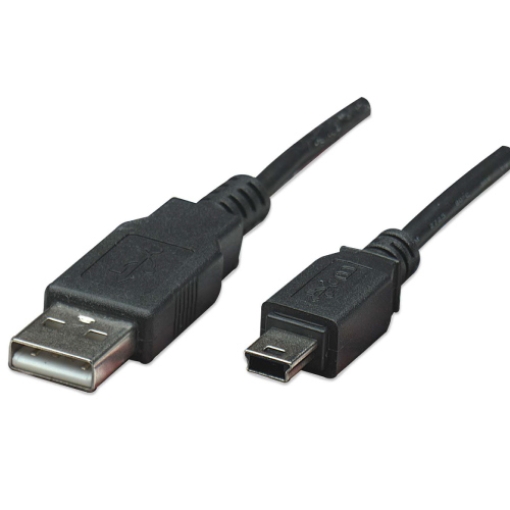 Imagen de Cable Manhattan USB V2.0 A-Mini B 3.0M Negro