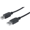 Imagen de Cable Manhattan USB V2.0 A-B  0.9M Negro