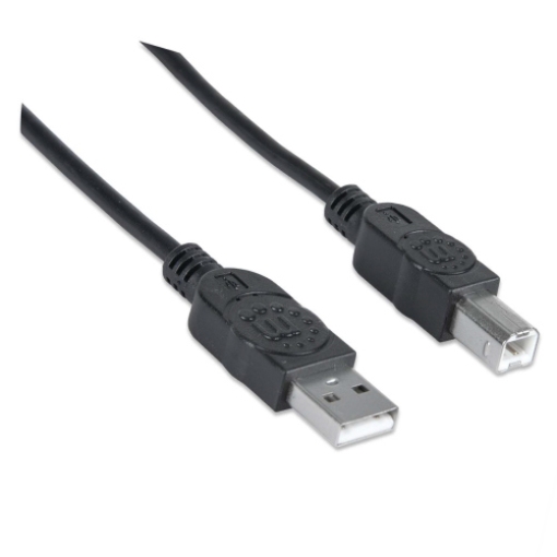 Imagen de Cable Manhattan USB V2.0 A-B  0.9M Negro