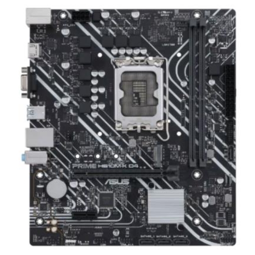 Imagen de Tarjeta Madre Asus PRIME H610M-K D4 2xDDR4 64GB 3200Mhz PCIe 4.0 M.2 1xHDMI 1xD-Sub S 1700 12th 13th Gen mATX