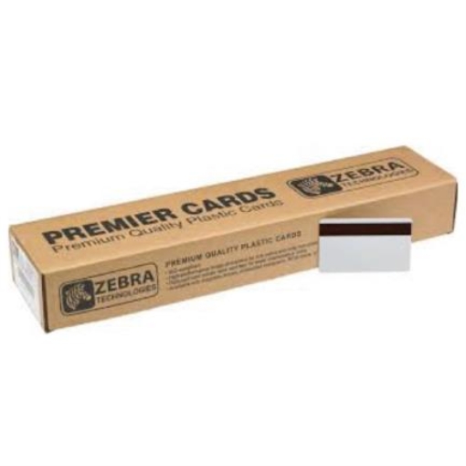 Imagen de Tarjetas Zebra de PVC blanco banda magnetica de alta coercitividad de 30 mil (500 tarjetas)