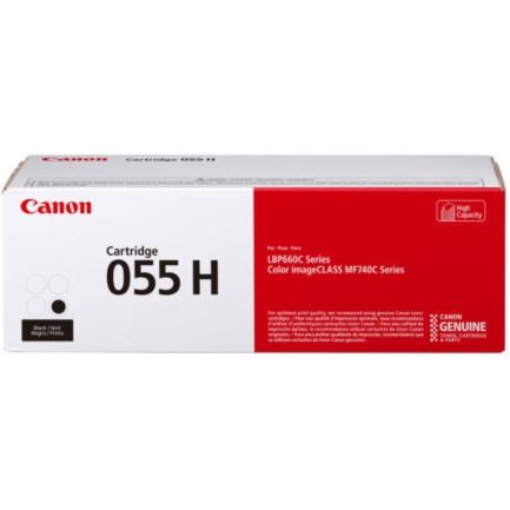 Imagen de Tóner Canon Cartridge 055H Alta Capacidad 7600 Páginas Color Negro