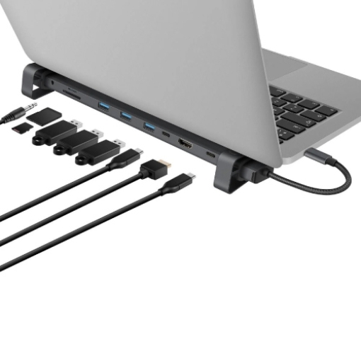 Imagen de ESTACION DE CONEXION STEREN USB C 10 EN 1