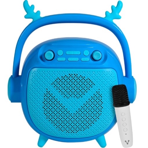 Imagen de BOCINA VORAGO BSP-205 BLUETOOTH / MSD / USB / 3.5MM MICROFONO CON MODOS DE VOZ COLOR AZUL