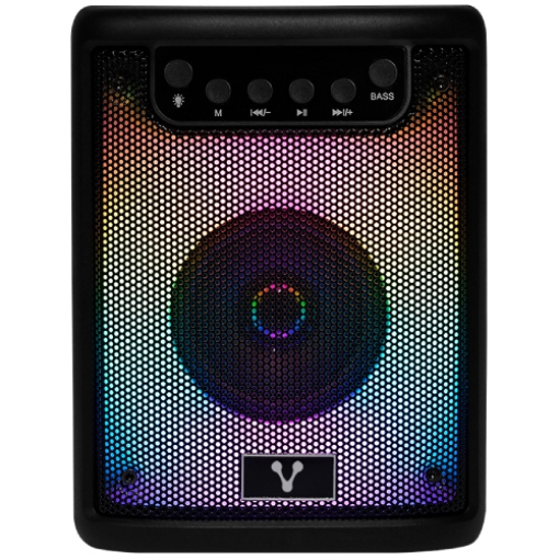 Imagen de MINI BAFLE VORAGO KSP-180 NEGRO 3" 10WATTS RMS / RECARGABLE / TWS BT 4HRS CARGA USB TIPO C