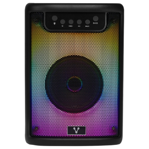 Imagen de MINI BAFLE VORAGO KSP-205 NEGRO 4" 10WATTS RMS / RECARGABLE / TWS BT 4HRS CARGA USB TIPO C