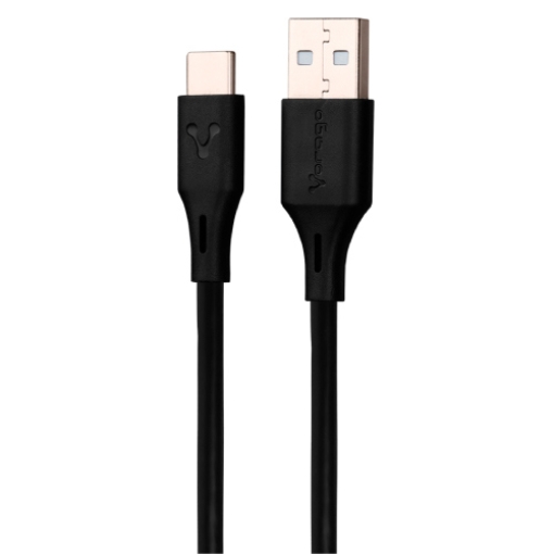 Imagen de CABLE VORAGO CAB-C02B USB- TIPO C 2 METROS NEGRO