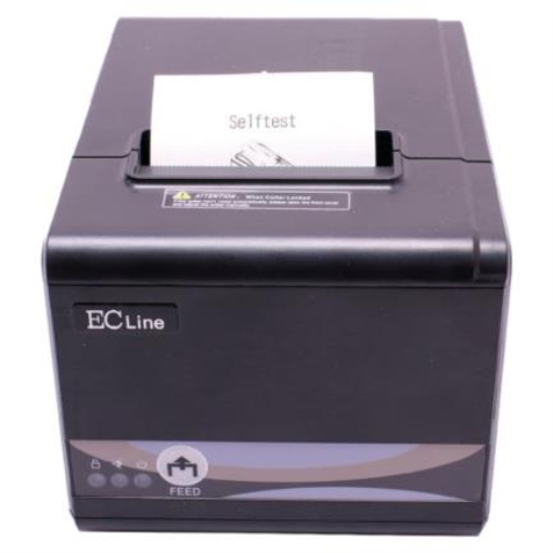 Imagen de IMPRESORA ECLINE TERMICA VEL DE IMPR 250 mm/s PAPEL 80 mm CORTAUT INTERFAZ USB+SERIAL+ETHERNET