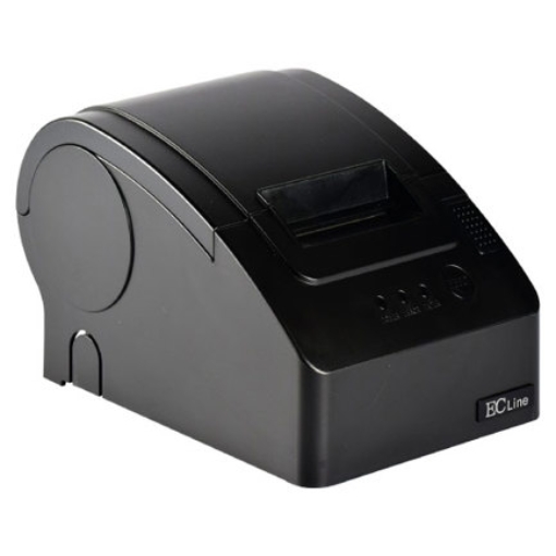 Imagen de IMPRESORA ECLINE TERMICA VEL DE IMPR 110 mm/s PAPEL 58 mm CORTADOR MANUAL INTERFAZ USB