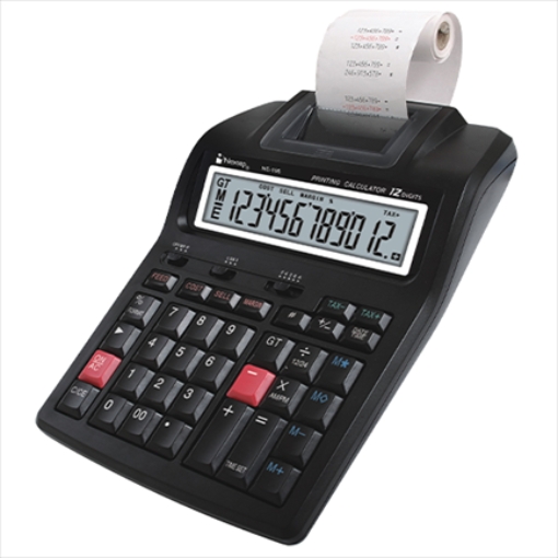 Imagen de Calculadora Sumadora Nextep con Impresora 2 Colores 12 Digitos